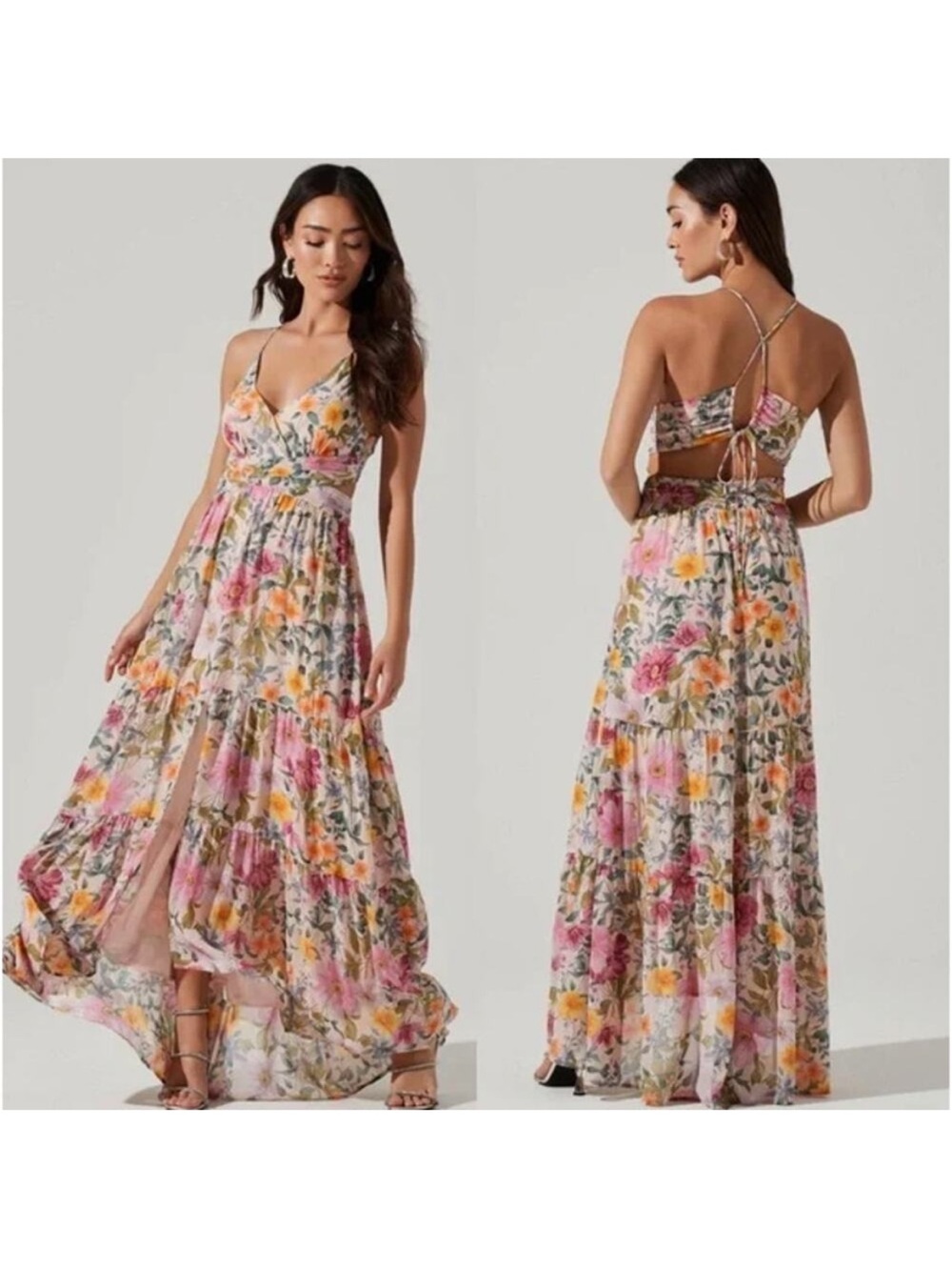 Astr Frolic Floral Maxi Dress